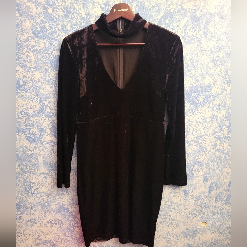 Bardot Black Velvet dress